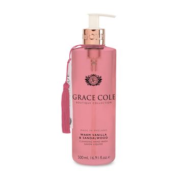 Grace Cole Boutique Hand Wash mydło do rąk Warm Vanilla & Sandalwood 500ml