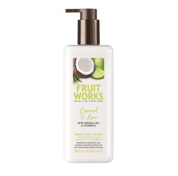 Grace Cole Fruit Works Hand & Body Lotion balsam do rąk i ciała Coconut & Lime 500ml