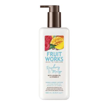 Grace Cole Fruit Works Hand & Body Lotion balsam do rąk i ciała Raspberry & Mango 500ml