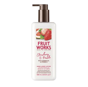 Grace Cole Fruit Works Hand & Body Lotion balsam do rąk i ciała Strawberry & Pomelo 500ml