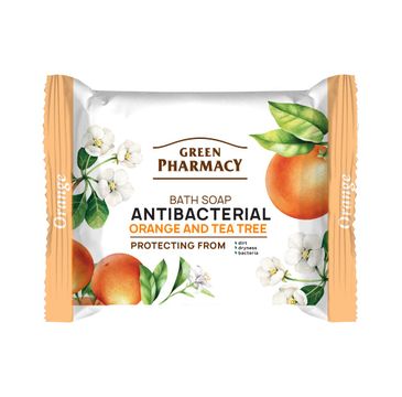 Green Pharmacy Antybakteryjne Mydło w kostce Pomarańcza i Drzewo Herbaciane (100 g)