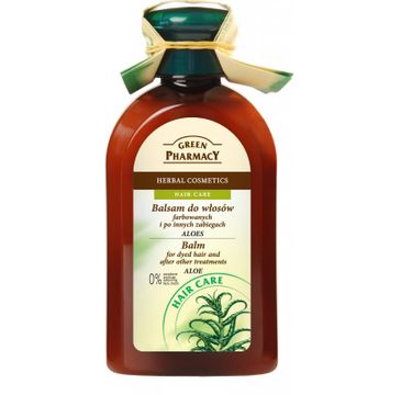 Green Pharmacy balsam do włosów farbowanych - Aloes (300 ml)