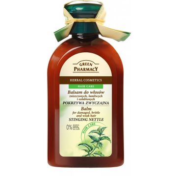 Green Pharmacy balsam do włosów zniszczonych łamliwych pokrzywa zwyczajna (300 ml)