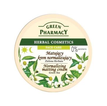 Green Pharmacy Herbal Cosmetics krem do twarzy normalizujący z zieloną herbatą (150 ml)