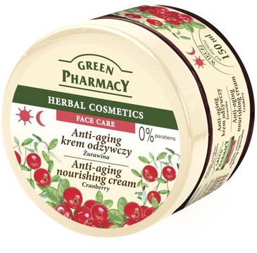 Green Pharmacy Herbal Cosmetics krem do twarzy przeciwstarzeniowy z żurawiną (150 ml)