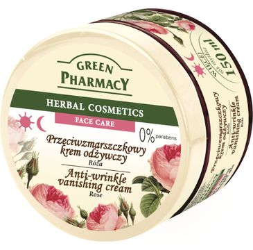 Green Pharmacy Herbal Cosmetics krem do twarzy przeciwzmarszczkowy z różą (150 ml)