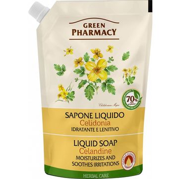 Green Pharmacy mydło w płynie Jaskółcze Ziele zapas (465 ml)