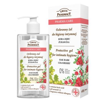 Green Pharmacy Pharma Care Kora Dębu-Żurawina Żel do higieny intymnej ochronny (300 ml)