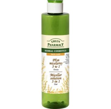 Green Pharmacy Płyn micelarny 3w1 do twarzy z ekstraktem z owsa (250 ml)