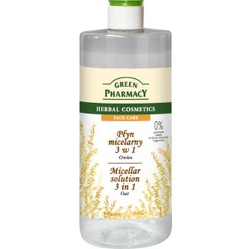 Green Pharmacy Płyn micelarny 3w1 do twarzy z ekstraktem z owsa (500 ml)