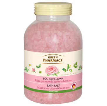 Green Pharmacy sól kapielowa róża piżmowa i zielona herbata (1300 g)