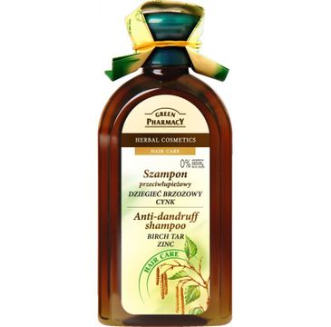 Green Pharmacy Szampon do włosów przeciwłupieżowy dziegieć cynk (350 ml)