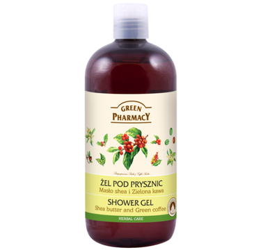 Green Pharmacy Żel pod prysznic masło shea i zielona kawa (500 ml)