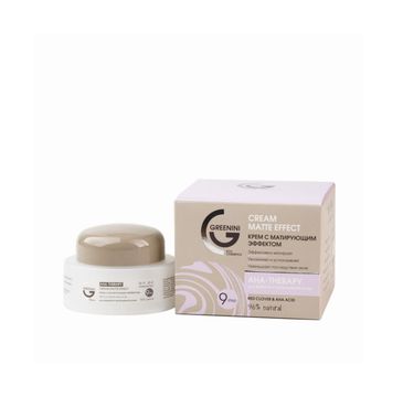 Greenini AHA Therapy Cream Matte Effect krem do twarzy z efektem matującym (30 ml)