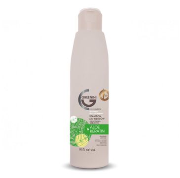 Greenini Aloe & Keratin Shampoo odbudowujący szampon do włosów Aloes i Keratyna (200 ml)