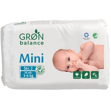 Gron Balance – Pieluchy dla dzieci Mini 3-6kg (36 szt.)