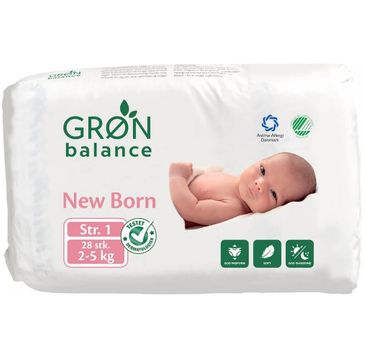 Gron Balance – Pieluchy dla noworodka New Born 2-5kg (28 szt).