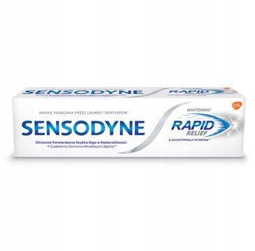 Sensodyne Rapid Whitening wybielająca pasta do zębów dla wrażliwych zębów (75 ml)