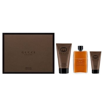 Gucci Guilty Absolute Pour Homme woda perfumowana spray 90ml + balsam po goleniu 50ml + żel pod prysznic 150ml