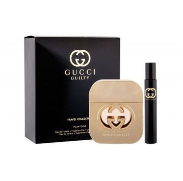 Gucci Guilty Woman zestaw woda toaletowa spray 75ml + woda toaletowa z możliwością napełnienia spray 7.4ml