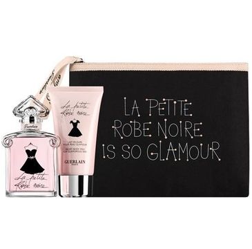 Guerlain La Petite Robe Noire zestaw woda toaletowa spray 50ml + mleczko do ciała 75ml + kosmetyczka
