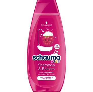 Schauma Kids szampon i odżywka do włosów dla dziewczynek z ekstraktem z maliny (400 ml)