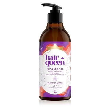 Hair Queen Szampon do skóry głowy i włosów wysokoporowatych (400 ml)