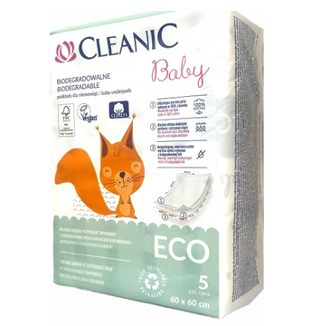 Cleanic Baby Organic Podkłady jednorazowe dla niemowląt (5 szt.)