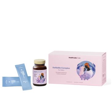 HealthLabs FertileMe Complex For Men suplement diety dla wsparcia płodności i funkcji rozrodczych dla mężczyzn (30 kapsułek + 30 saszetek)