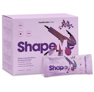 HealthLabs ShapeMe odżywczy koktajl białkowy dla aktywnych kobiet suplement diety Owoce Leśne 15 saszetek