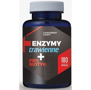 Hepatica Enzymy Trawienne + Probiotyk suplement diety 180 kapsułek