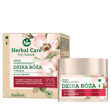 Herbal Care krem odmładzający Dzika Róża z elastyną (50 ml)