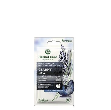 Herbal Care maseczka detoksykująca do twarzy czarny ryż (2 x 5 ml)
