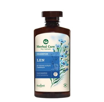 Herbal Care Szampon do włosów suchych i zniszczonych lniany witalność i blask (330 ml)