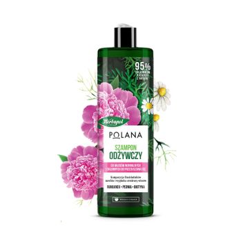 Polana szampon odżywczy do włosów - Rumianek & Peonia & Biotyna (400 ml)
