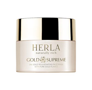 Herla Gold Supreme 24k Złoto odmładzająca maska do twarzy z płatkami złota 50ml