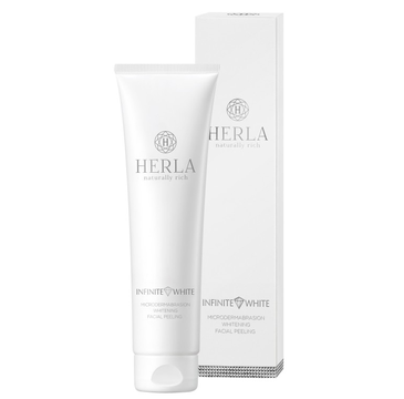 Herla Infinite White wybielający peeling do twarzy, efekt mikrodermabrazji (150 ml)