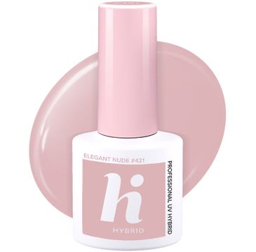 Hi Hybrid Hi Date lakier hybrydowy 421 Elegant Nude 5 ml