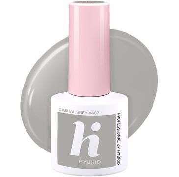 Hi Hybrid Hi Travel lakier hybrydowy 407 Casual Grey 5 ml