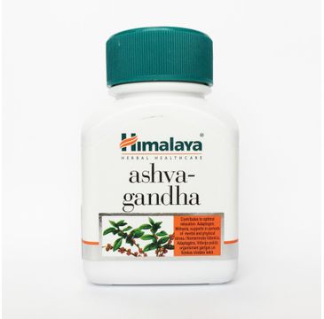 Himalaya Herbal Healthcare Ashva-Gandha suplement diety łagodzący objawy stresu 60 kapsułek