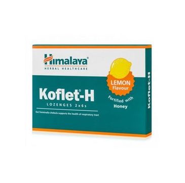 Himalaya Herbal Healthcare Koflet-H suplement diety na kaszel Lemon 12 pastylek