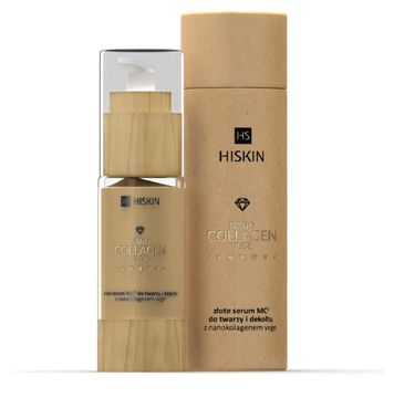 HiSkin Nanocollagen Vege Serum złote serum do twarzy z nanokolagenem vege (30 ml)