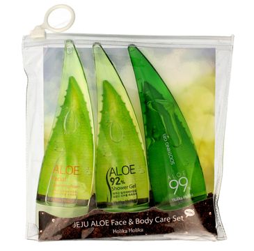 Holika Holika Aloe 99% zestaw Jeju Aloe Set (żel + pianka + żel pod prysznic) 1 op 55 ml x 3