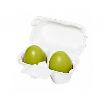 Holika Holika Green Tea Egg Soap oczyszczające mydło do twarzy Zielona Herbata 2x50g