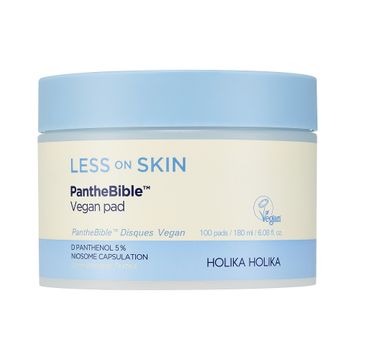 Holika Holika Less On Skin Panthebible Vegan Pad łagodzące płatki do miejscowego stosowania na skórze (180 ml)