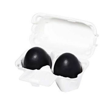 Holika Holika Smooth Egg Skin Charcoal Egg Soap mydło do twarzy z ekstraktem z węgla drzewnego 2x50g