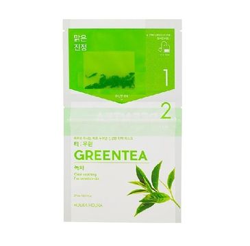 Holika Holika Tea Brewed Mask Sheet dwuskładnikowa maseczka w płachcie do twarzy Green Tea 27ml