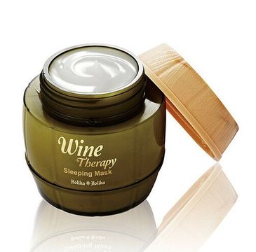 Holika Holika Wine Therapy Sleeping Mask całonocna maseczka z ekstraktem z białego wina 120ml