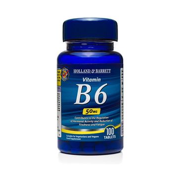 Holland & Barrett Witamina B6 50mg suplement diety 100 tabletek