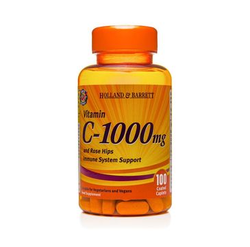 Holland & Barrett Witamina C 1000mg z dziką różą suplement diety 100 kapletek